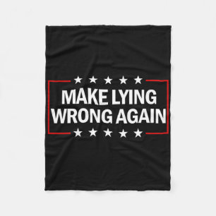 Cobertor De Velo Torne Mentir Errado Novamente Anti Trump Torne Men