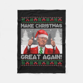 Cobertor De Velo Torne o Excelente de Natal Engraçado Trump Pajamas