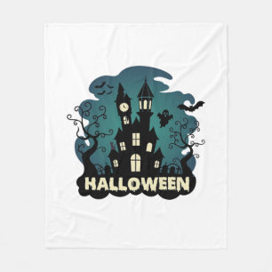 Cobertor De Velo Torre do Relógio da Casa Assombrada de Halloween M