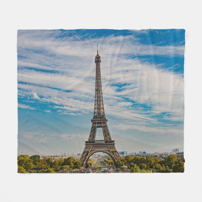 Cobertor De Velo Torre Eiffel em Paris (Frente (Horizontal))