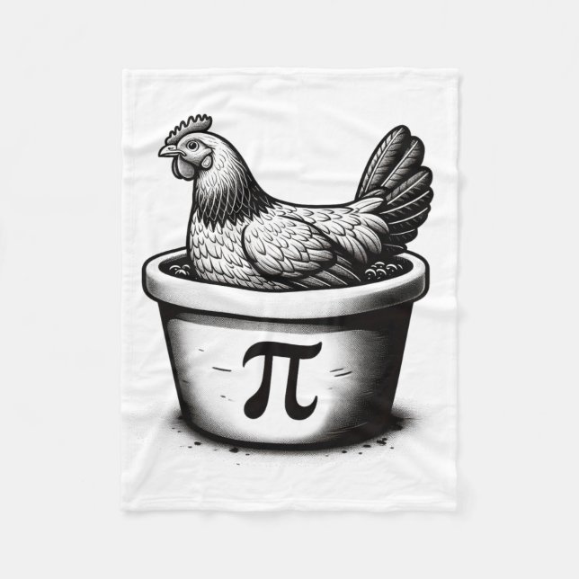 Cobertor De Velo Torta De Frango Engraçado Trocadilho Matemática Di (Frente)