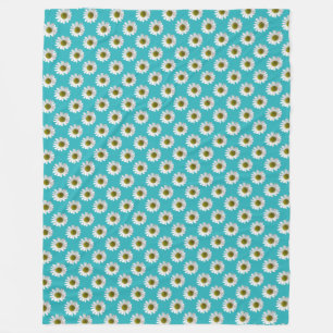 Cobertor De Velo Tortas florais de impressão floral em turquesa