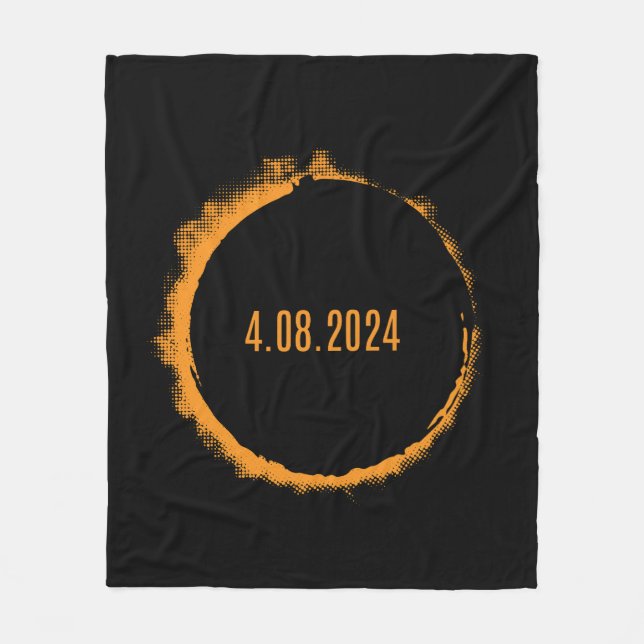 Cobertor De Velo Total Solar Eclipse EUA 8 de abril de 2024 (Frente)