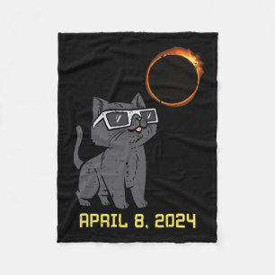 Cobertor De Velo Totalidade do Cat Solar Eclipse 2024 abril 8 Mulhe