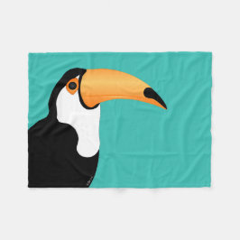 Cobertor De Velo Toucan Fleece Blanket