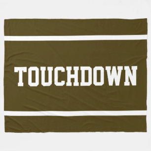 Cobertor De Velo TOUCHDOWN Atlético Marrom Esportivo Listras de Tex