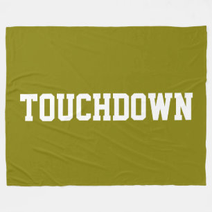 Cobertor De Velo TOUCHDOWN Golden Olive Atlético Texto em Bloco Bra