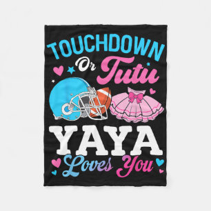 Cobertor De Velo Touchdown Ou Tutu Yaya Ama Você Revelação de Gêner
