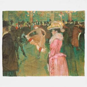Cobertor De Velo Toulouse-Lautrec - No Rouge, A Dança