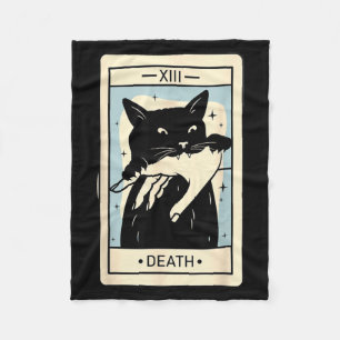 Cobertor De Velo Touro Preto Tarot Morte Halloween Bruxa Amante de