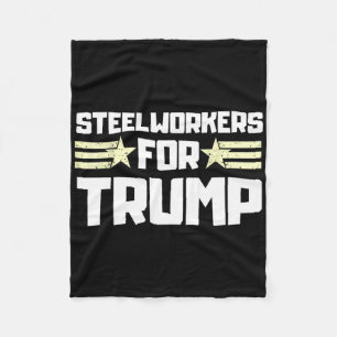 Cobertor De Velo Trabalhadores do Aço Para Donald Trump