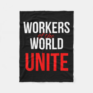Cobertor De Velo Trabalhadores Do Mundo Unem