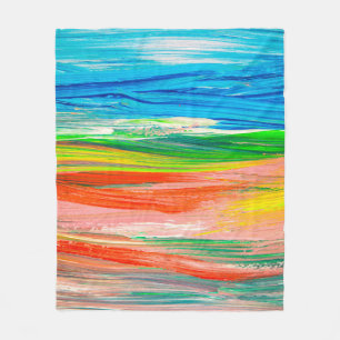Cobertor De Velo Trabalho de arte de abstrato colorida com água