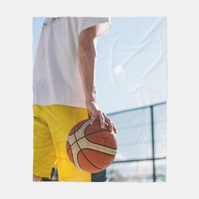 Cobertor De Velo Trabalho de arte de basquetebol (Frente)