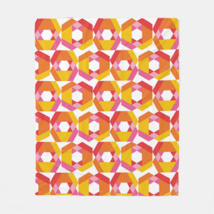 Cobertor De Velo Trabalho de arte de geometria colorida minimalista