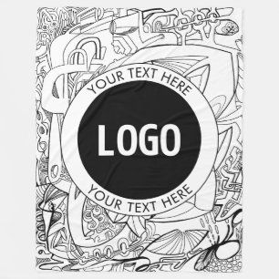 Cobertor De Velo Trabalho de arte de linha moderna original e seu l