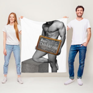 Cobertor De Velo Tradição de Ação de Graças de SlipperyJoe's homem