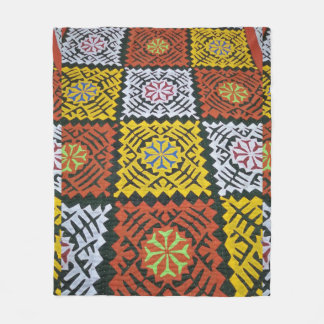 Cobertor De Velo Tradicional Sindhi/Balochi Rilhi Fleece Blanket