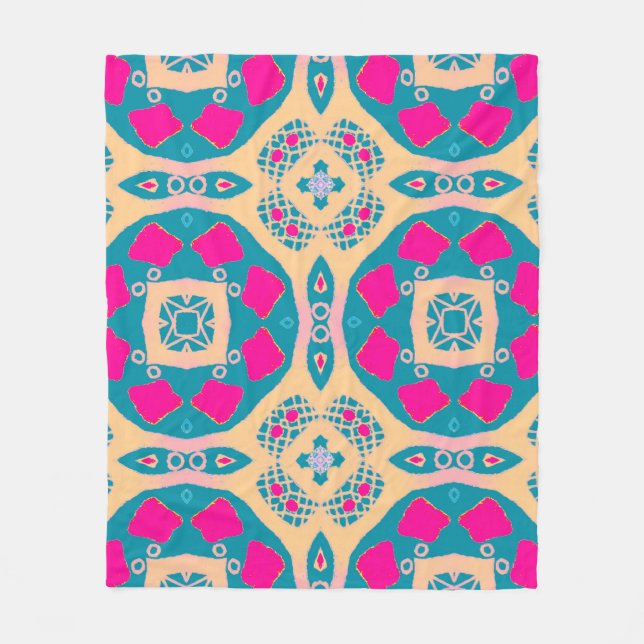 Cobertor De Velo Traditional drawing. Repeat Peruvian Patchwork. Ti (Frente)