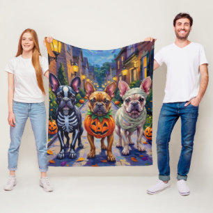 Cobertor De Velo Traje de Halloween para French Bulldog em Trick-or