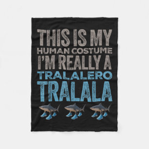 Cobertor De Velo Tralalalero Tralala Dia de as Bruxas engraçado