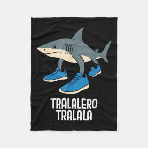 Cobertor De Velo Tralalalero Tralala Italiano Brainrot Memória Engr