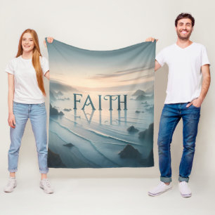 Cobertor De Velo Tranquil Seascape Faith