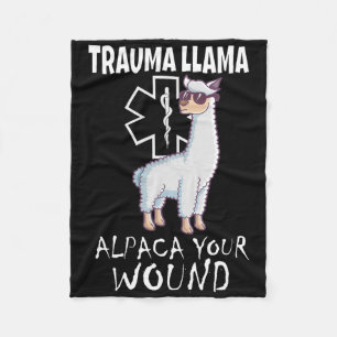 Cobertor De Velo Trauma Llama Emt Design Médico Ems Alpaca Sua Mulh