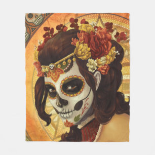 Cobertor De Velo Travesseiro decorativo Dia De Los Muertos
