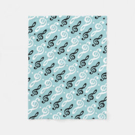 Cobertor De Velo Treble Clef Music Gift Musical Teacher Banda