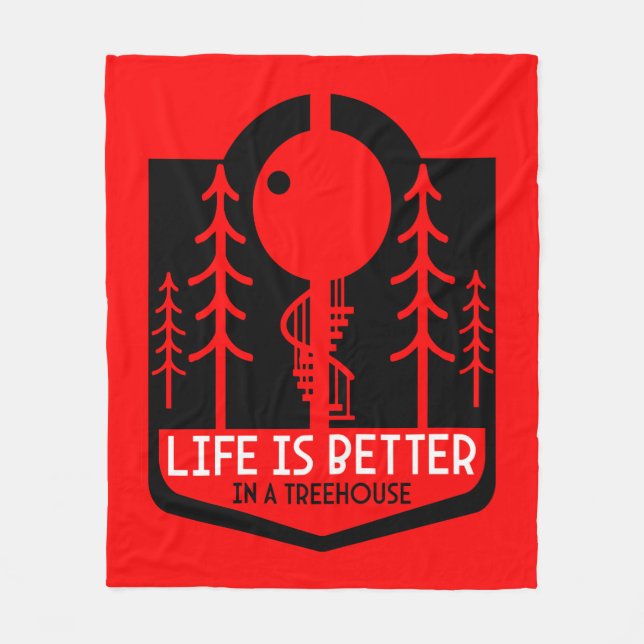 Cobertor De Velo Treehouse Playhouse De Volta À Escola (Frente)