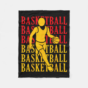 Cobertor De Velo Treinador de jogador de basquete infantil Fã Cesta
