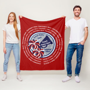 Cobertor De Velo Treinador Líder em Cheerhead Ideas Red White Cheer