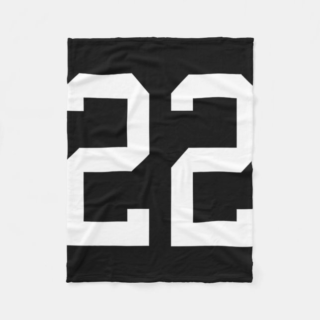 Cobertor De Velo Treinamento de Futebol Number 22 Byck Design (Frente)
