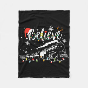 Cobertor De Velo Trem de Natal Acredite no Natal Expresso Polar Xm