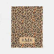Trendy Bold Leopard Imprimir Personalizado 3 Letra