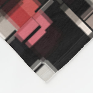 Cobertor De Velo Trendy Burgundy Black White Legal Flancê Branca