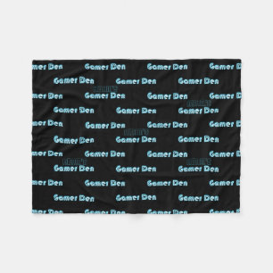 Cobertor De Velo Trendy GAMERS DEN Cozy Blanket com NAME Neon Look