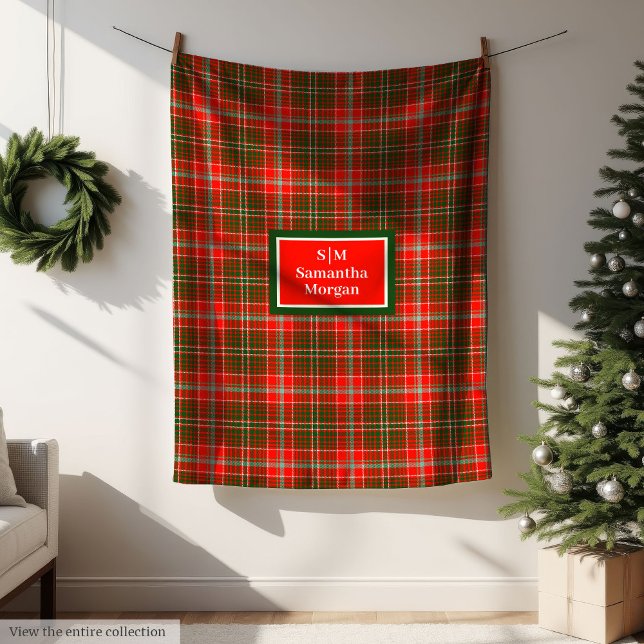 Cobertor De Velo Trendy Tartan Blanket Personalized Christmas Gift (Trendy Tartan Blanket Personalized Christmas Gift)