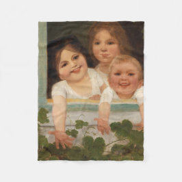 Cobertor De Velo Três crianças na janela