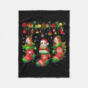 Cobertor De Velo Três Papais noeis Reindeer Elf Guiné Gente No Xmas