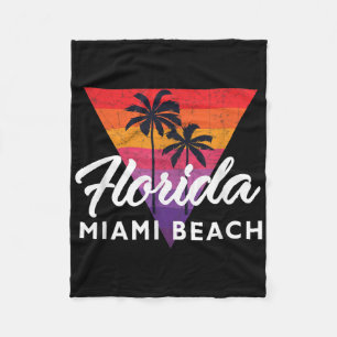 Cobertor De Velo Triângulo de Miami Beach Retro Miami Vintage 70s 8