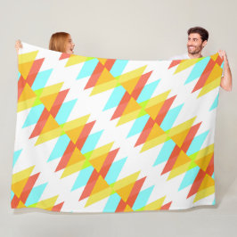 Cobertor De Velo Triângulos amarelos, vermelhos e azuis de cadete