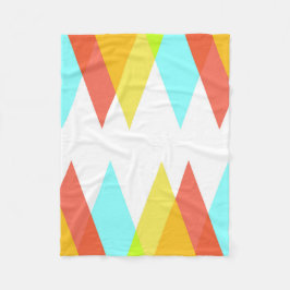 Cobertor De Velo Triângulos amarelos, vermelhos e azuis de cadete