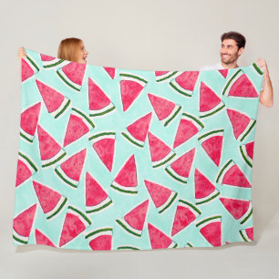 Cobertor De Velo Triângulos de Melancia Verde Cor-de-Água Rosa