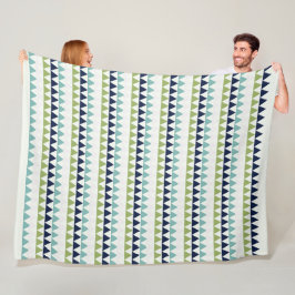 Cobertor De Velo Triângulos Netuno, Seashell, Verde e Marinho