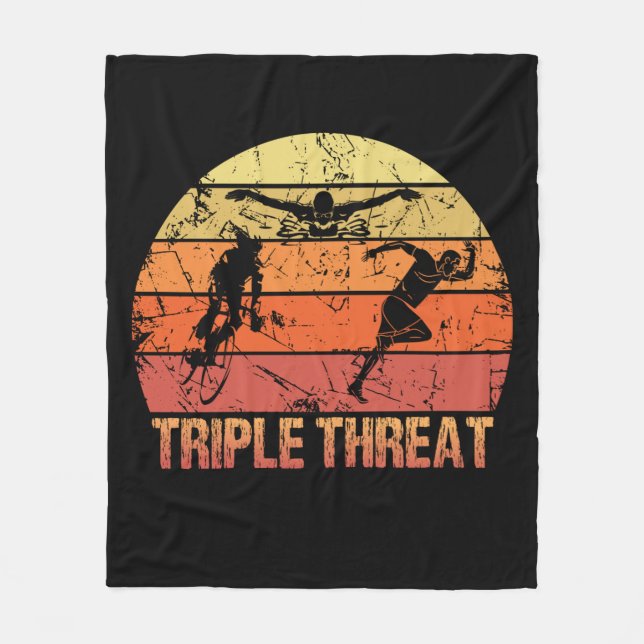Cobertor De Velo Triathlon Triple Threat Vintage (Frente)