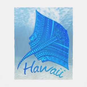 Cobertor De Velo Tribal Hawaiian Stingray
