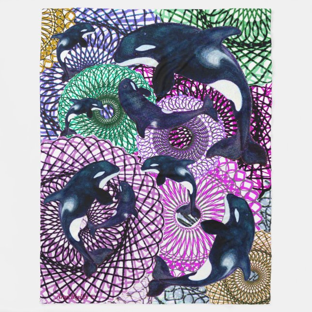 Cobertor De Velo Tribal Orca (Frente)