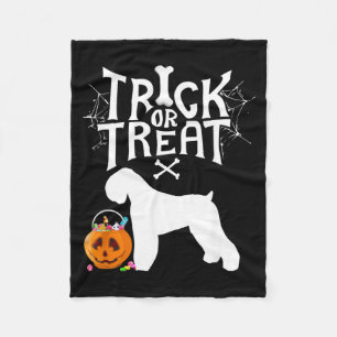 Cobertor De Velo Trick Or Treat Terrier Russo Preto de Halloween Ca